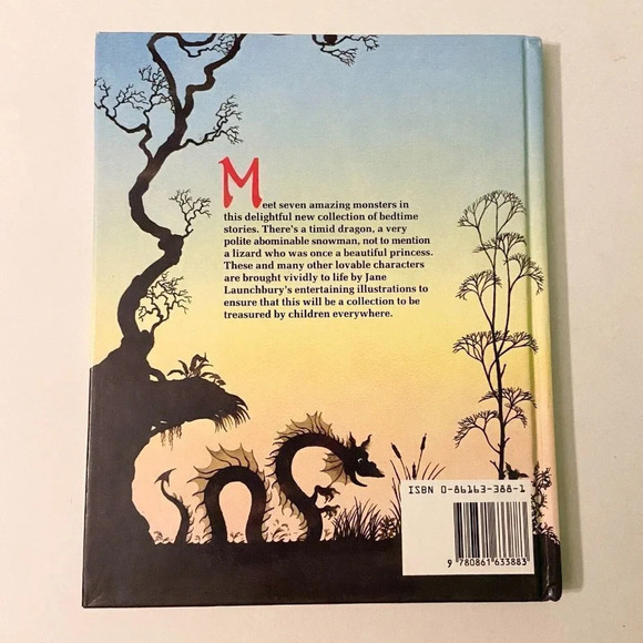 Vintage 1987 Monster Stories for Bedtime Jane Launchbury Award Publication - Picture 2 of 16